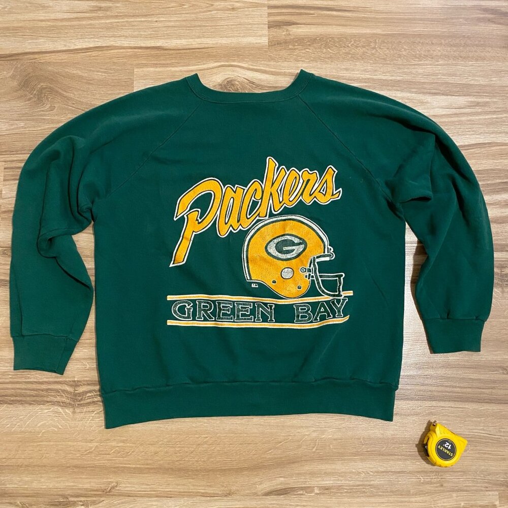 Vintage Champion Green Bay Packers Green Crewneck Sweatshirt – Size XL